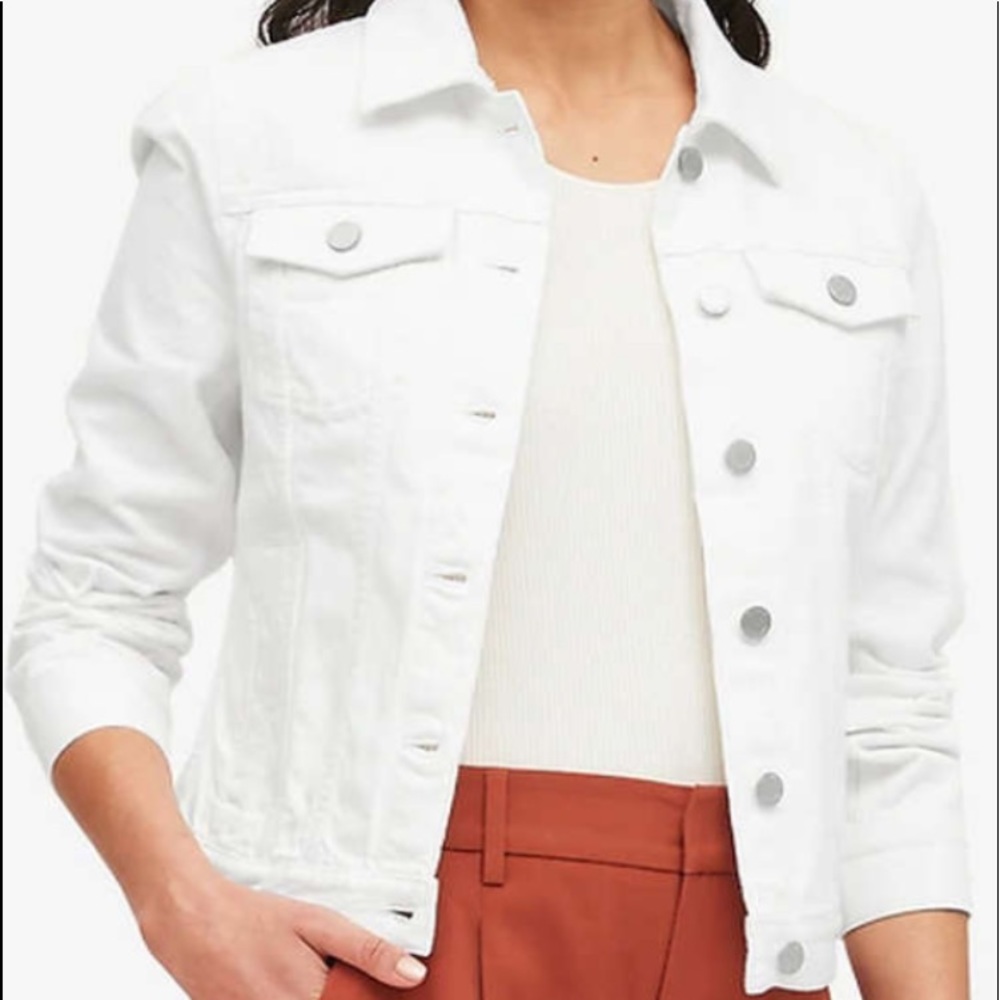 White jean jacket